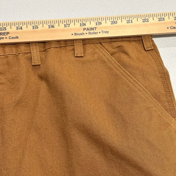 Carhartt Mens 44x36 Brown Duck Canvas Utility Work Pants Loose Fit BN0011-M - Picture 12 of 14